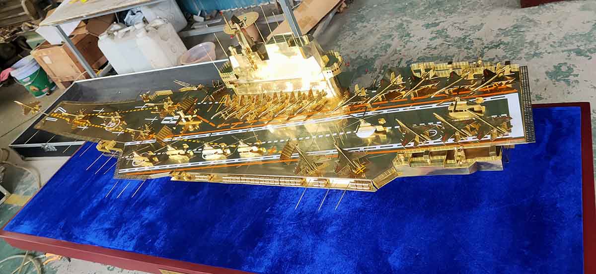 福特航母模型-通州纯铜航母模型-西城纯铜航母模型