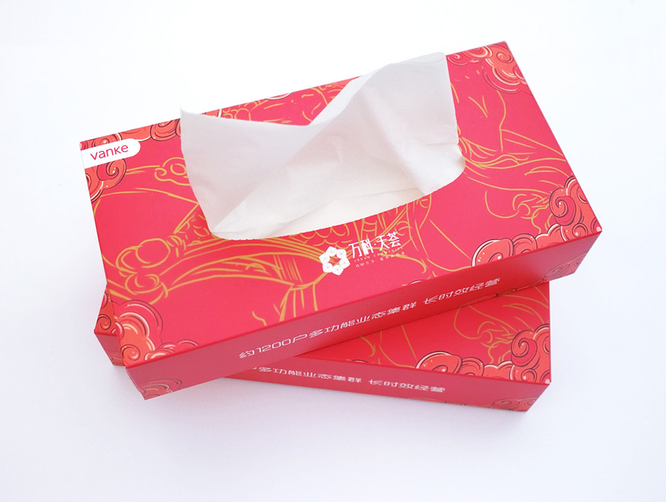 成都專注廣告盒裝紙巾定制-荷包紙巾+軟包抽紙廠家更實惠