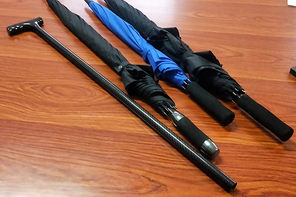 卡本梵博碳纤维杆 雨伞拐杖钓鱼竿专用细杆定制