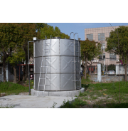 圆柱形装配式自清洁水箱